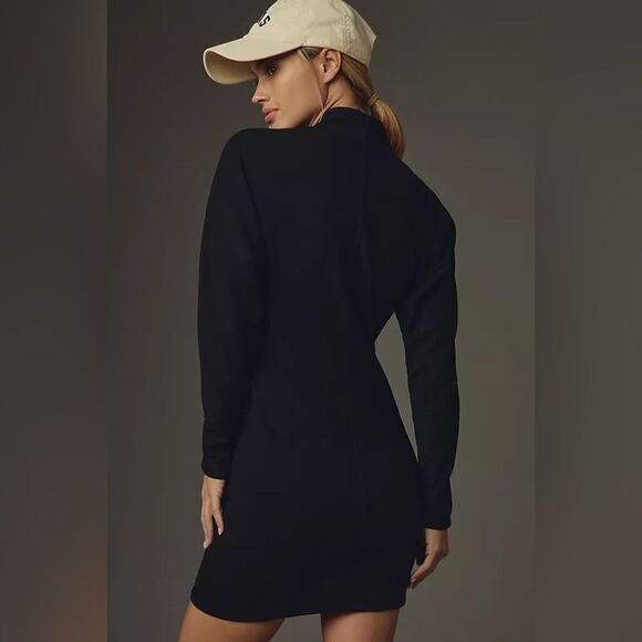 Anthropologie Daily Practice Long Sleeve V-Neck Mini Jumper Dress NWT - Picture 2 of 8